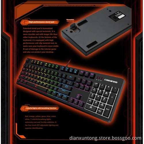 104 Keys Cherry Switch Mechanical Keyboard